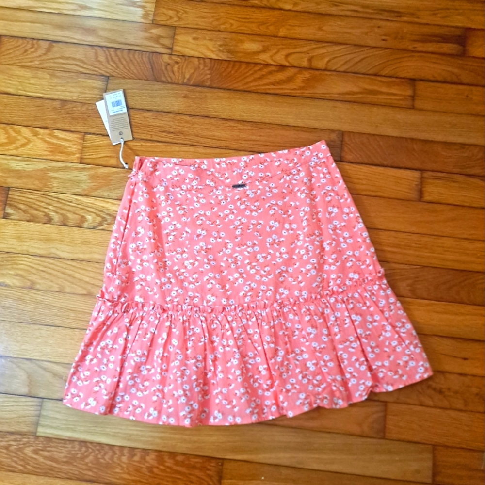 BNWT BILLABONG X SALTY BLONDE Peach Out Upside Short Mini SKIRT 27” Mediu Floral